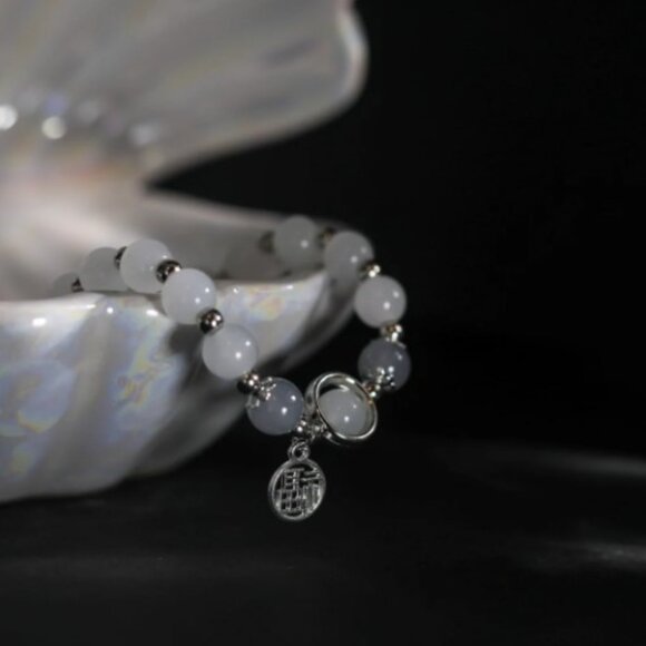 NWT: Grey Moonstone Crystal Blessing Bracelet - Picture 4 of 5